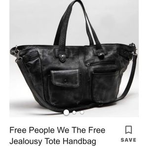 LARGE BRAND NEW FREE PEOPLE LEATHER BAG!